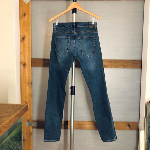 ZARA MAN Mid-Rise (Regular) Tapered Leg Blue Denim Jeans Sz 31 - Picture 3 of 8